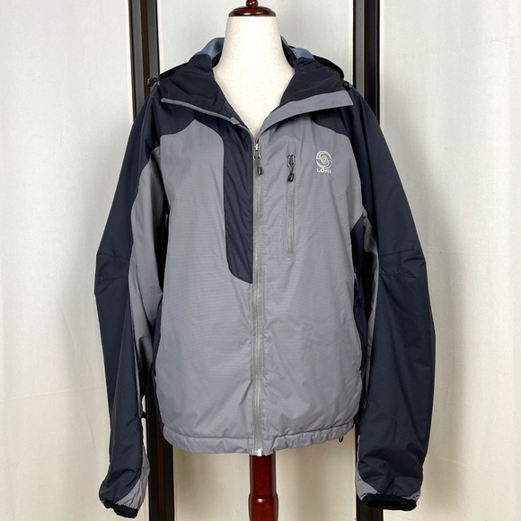 Loki Snowboarding Skiing Jacket Gray Black Convertible Cuff Face Shield Size M - Picture 1 of 16
